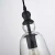 Lampa loft wisząca szklana E27 czarna  PARIS P01789BK - Cosmo Light